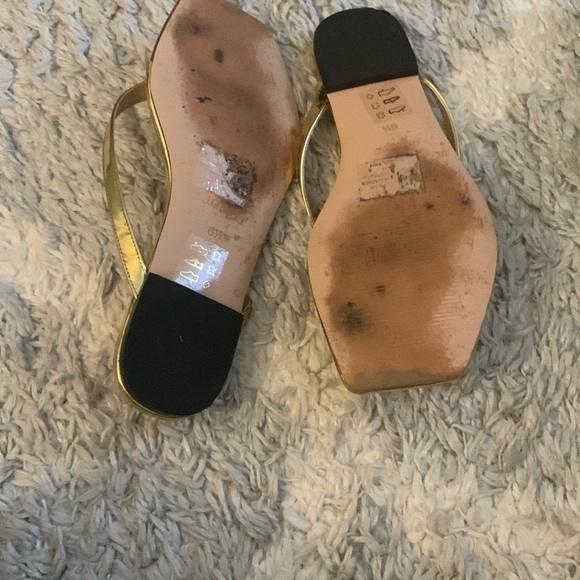 Metallic square toe thong sandal - Picture 6 of 6